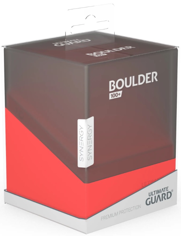 Ultimate Guard - Deck Case 100+ Boulder - Synergy Black/Red